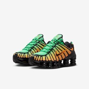 Nike Shox TL Big Kids' Shoes (Green Shock/Bright Ceramic/Black/Black) Size 6.5